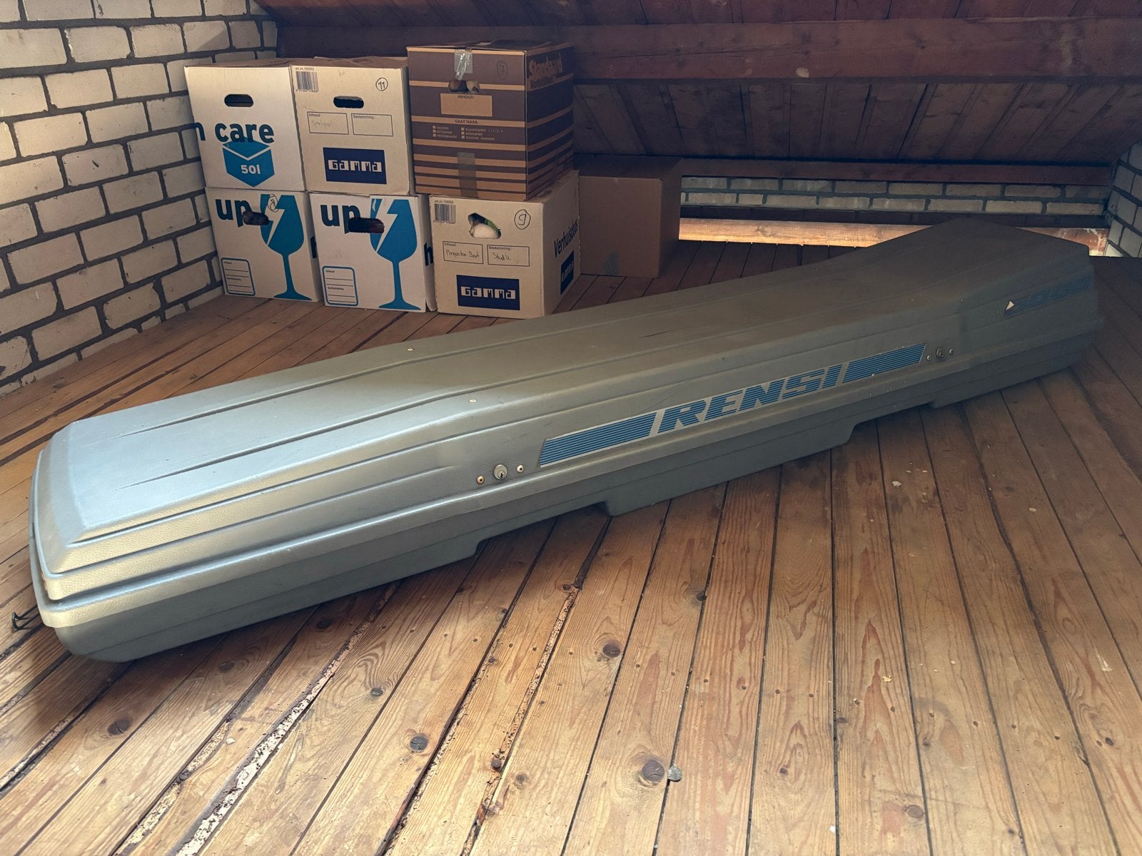 RENSI 5000 dakkoffer met sleutel en bevestiging, Ophalen, Gebruikt