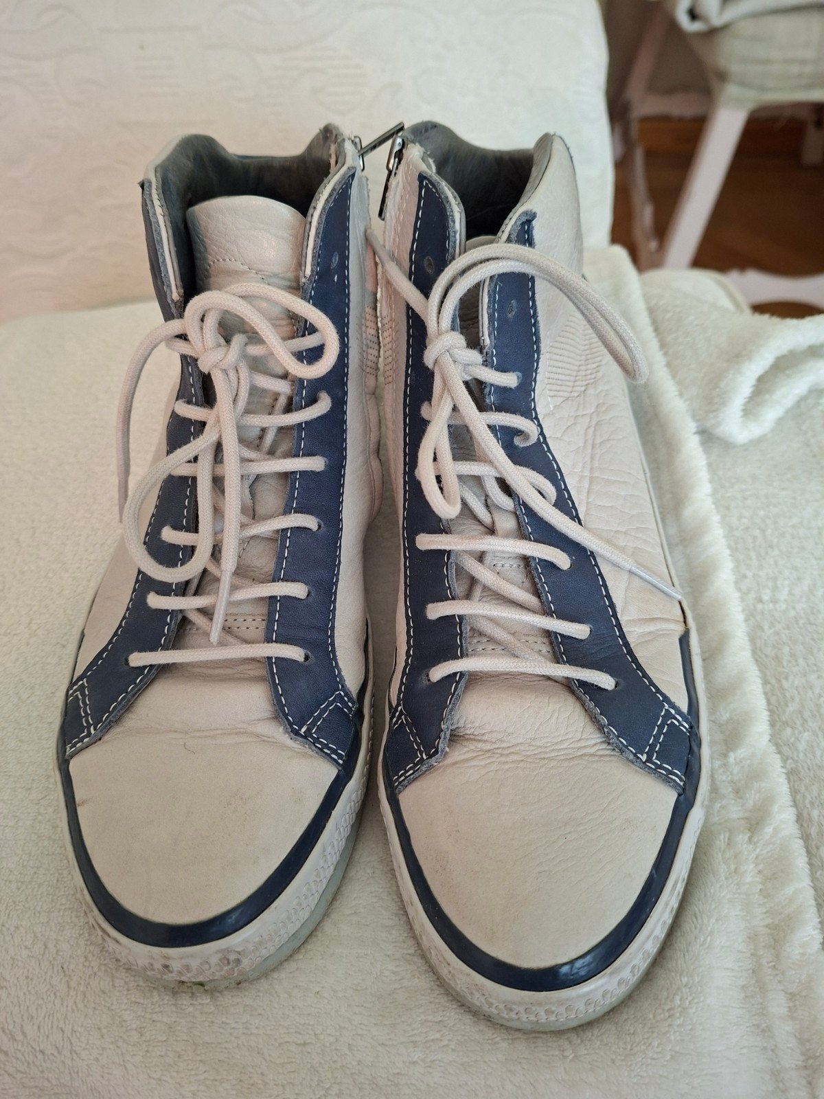 Wolky leren damesschoenen  maat 40, Ophalen of Verzenden, Zo goed als nieuw, Blauw, Sneakers of Gympen