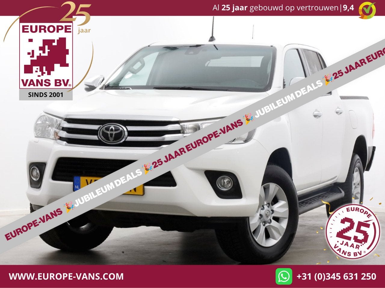 Toyota Hilux 2.4 D-4D-F 150pk E6 4WD 4x4 Double Cab Automaat, Automaat, Gebruikt, Euro 6, 4 cilinders