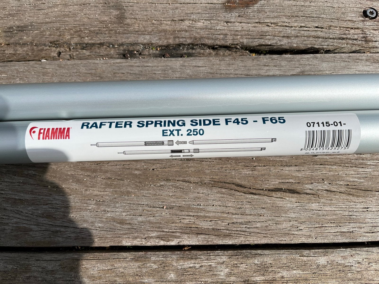 Fiamma Rafter Spring Side F45 - F65 Luifelstok, Ophalen of Verzenden, Nieuw