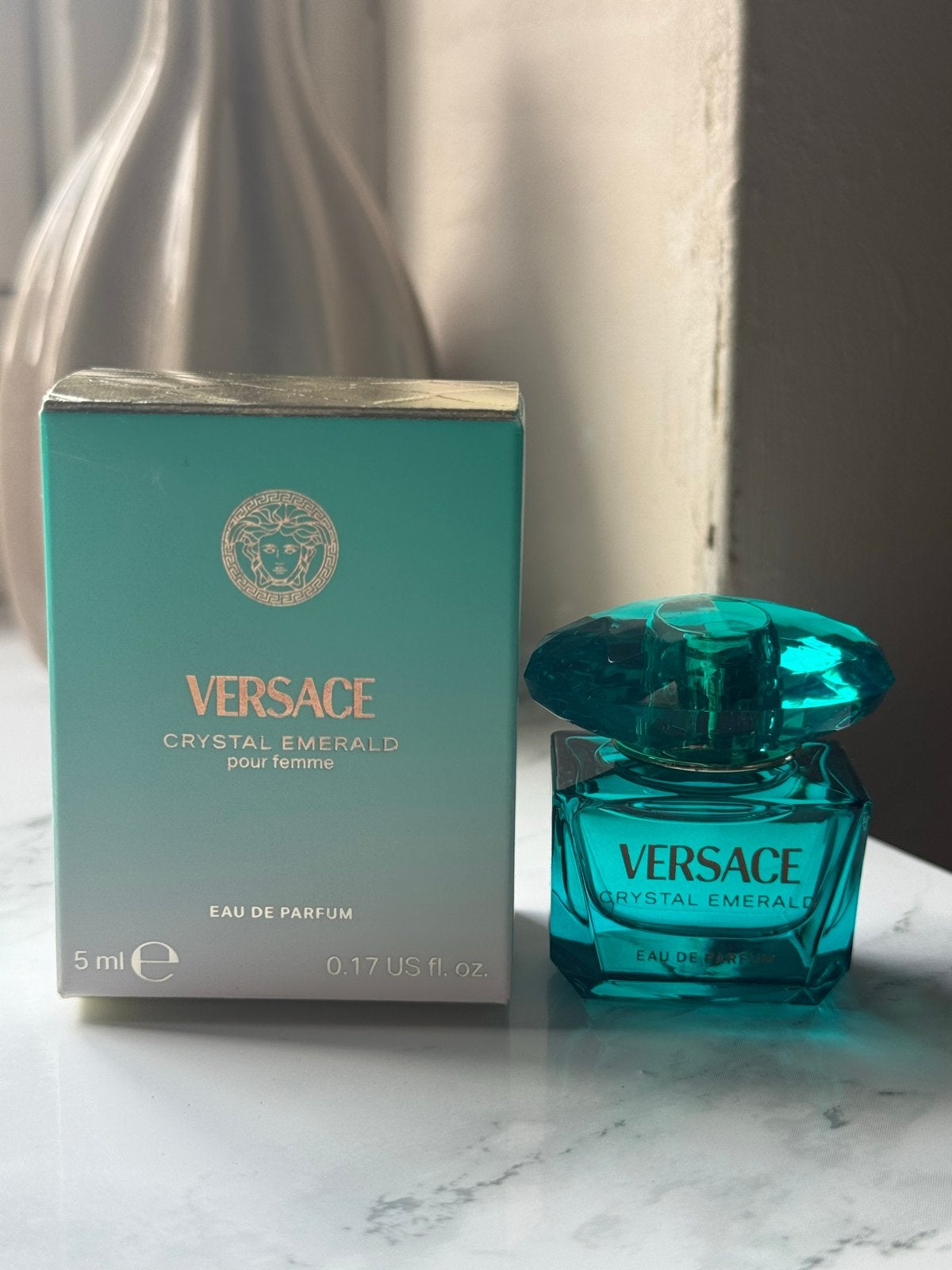 Versace Crystal Emerald Eau de Parfum Miniatuur 5ml, Ophalen of Verzenden, Nieuw