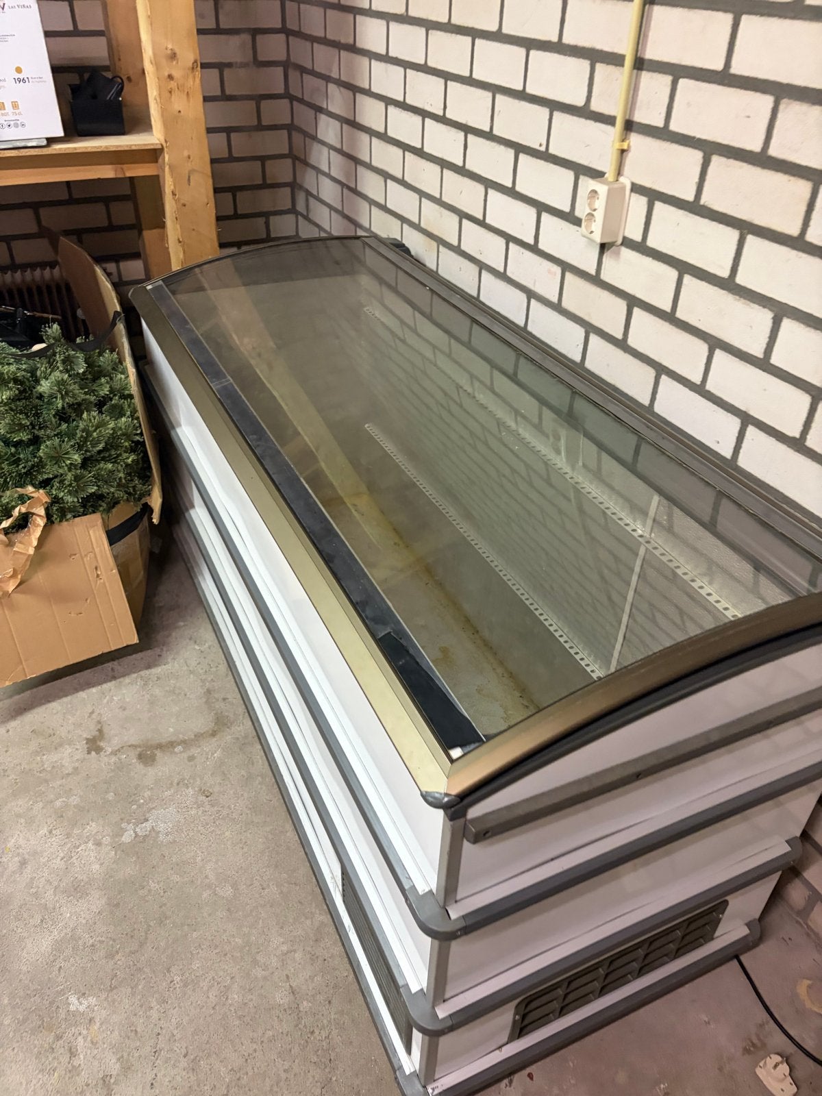 Grote verkoopvriezer met glazen deksel - Electrolux, Vrieskist, Gebruikt, Vrijstaand, 90 cm of meer