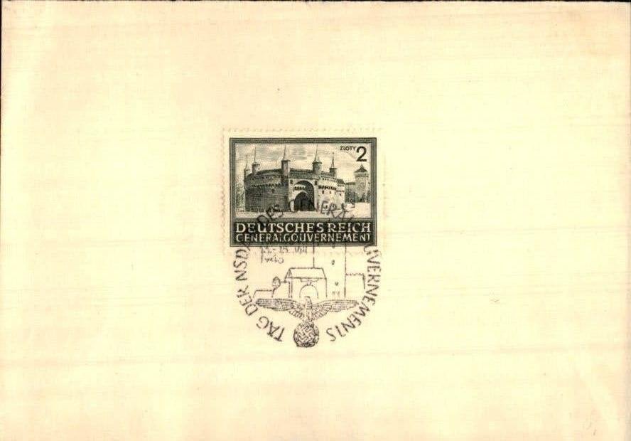Derde Rijk - Stempel - 1943, Verzenden, Briefkaart