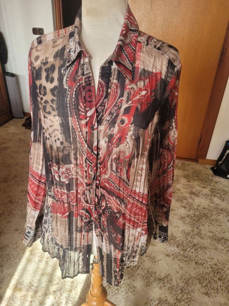Bonita blouse met print maat 44, Meerkleurig, Maat 42/44 (L), Bonita, Ophalen of Verzenden