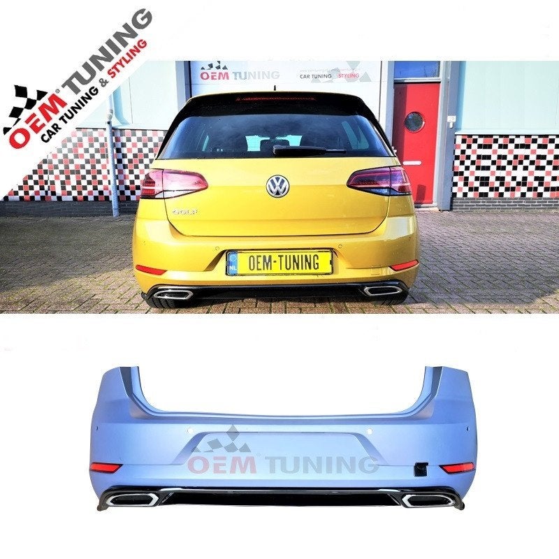 Achterbumper geschikt VOOR GOLF 7 & 7.5 | 7.5 R LINE-LOOK
