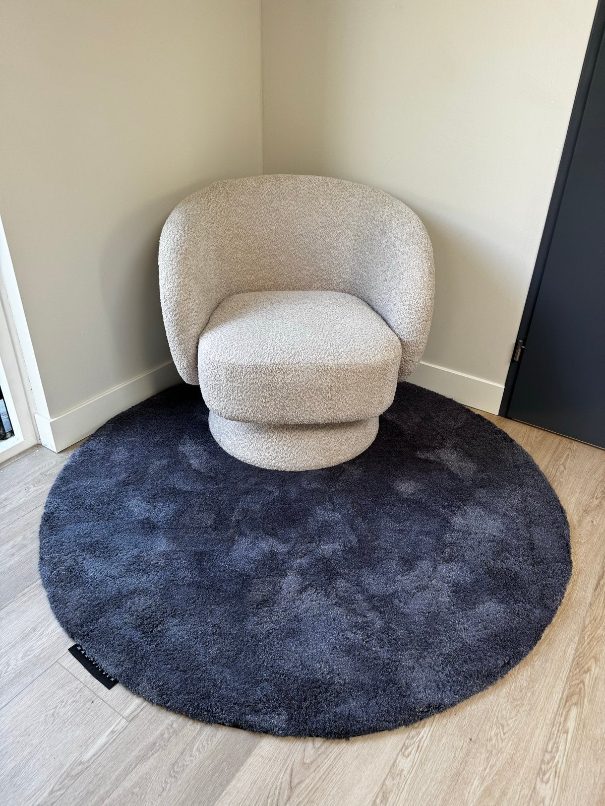 Rond Vloerkleed Grijs/Blauw 150cm by Mart Visser, Huis en Inrichting, Stoffering | Tapijten en Kleden, Ophalen, 100 tot 150 cm