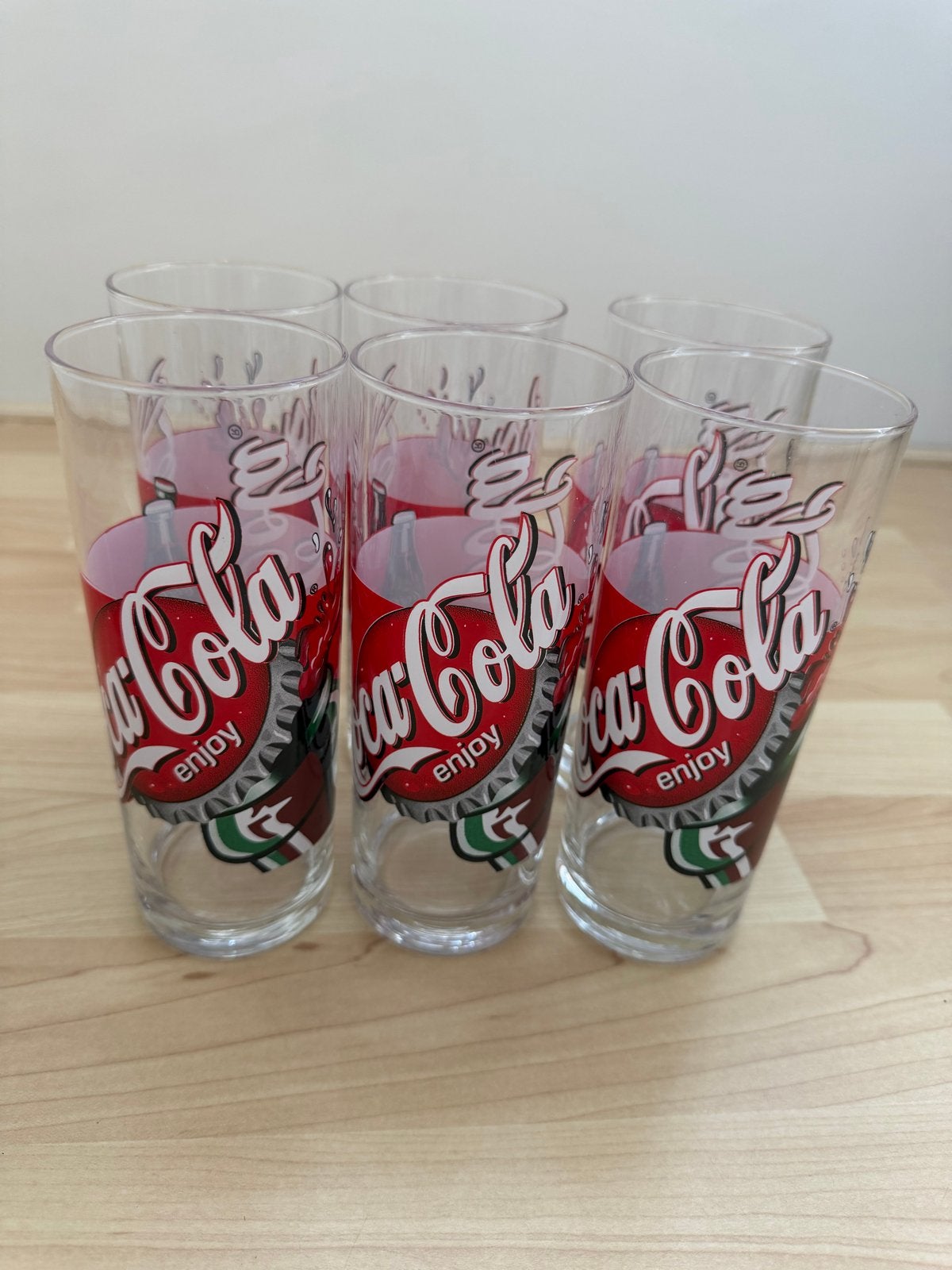 6 Nieuwe Coca-Cola glazen - 47 cl, Huis en Inrichting, Ophalen, Nieuw, Glas of Glazen