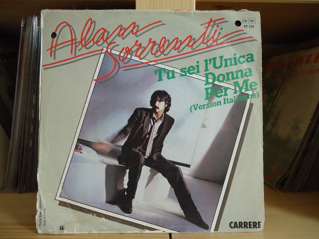 7" Single Alan Sorrenti - All Day In Love / Tu Sei L'Unica D, Ophalen of Verzenden, Gebruikt, Pop