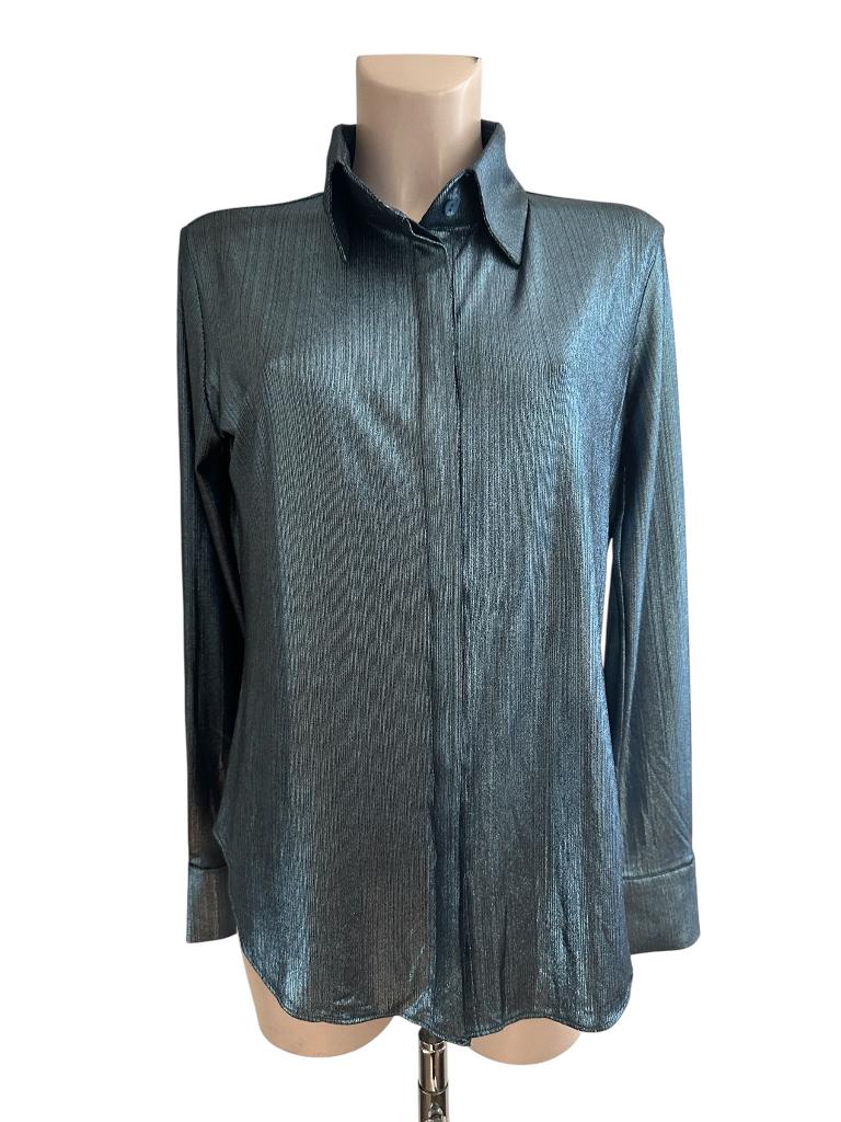 Est'Seven blouse S, Maat 38/40 (M), Zo goed als nieuw, Verzenden, Blauw