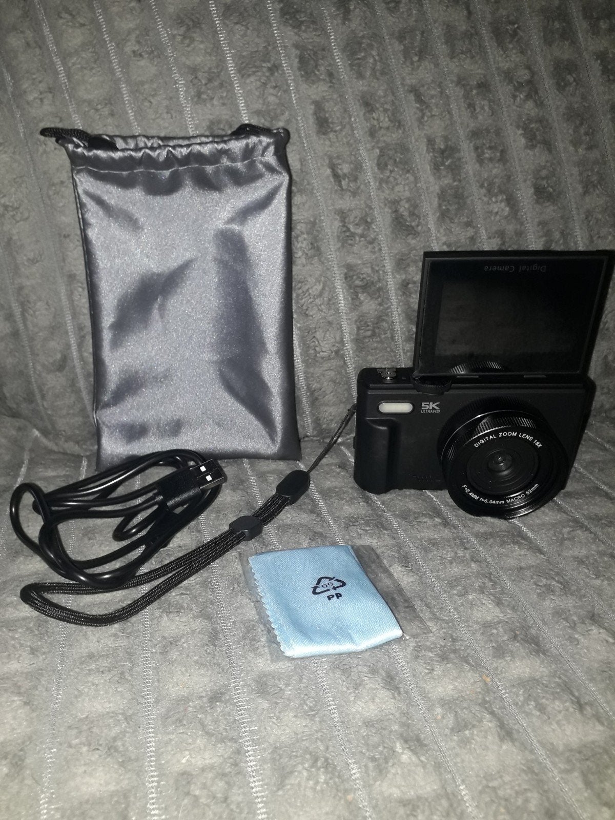 5K HD Digitale Camera met 16x Zoom en Draaibaar Scherm, Audio, Tv en Foto, Fotocamera's Digitaal, Verzenden, Compactcamera, Overige Merken
