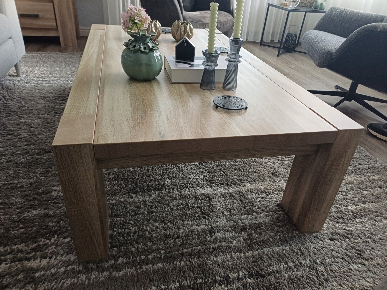 Mooie salontafel - Zo goed als nieuw, Ophalen, 100 tot 150 cm, 50 tot 100 cm, Zo goed als nieuw
