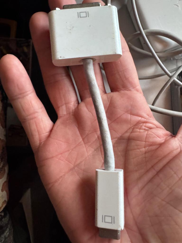 Apple DVI kabel dongle, Ophalen of Verzenden, Gebruikt