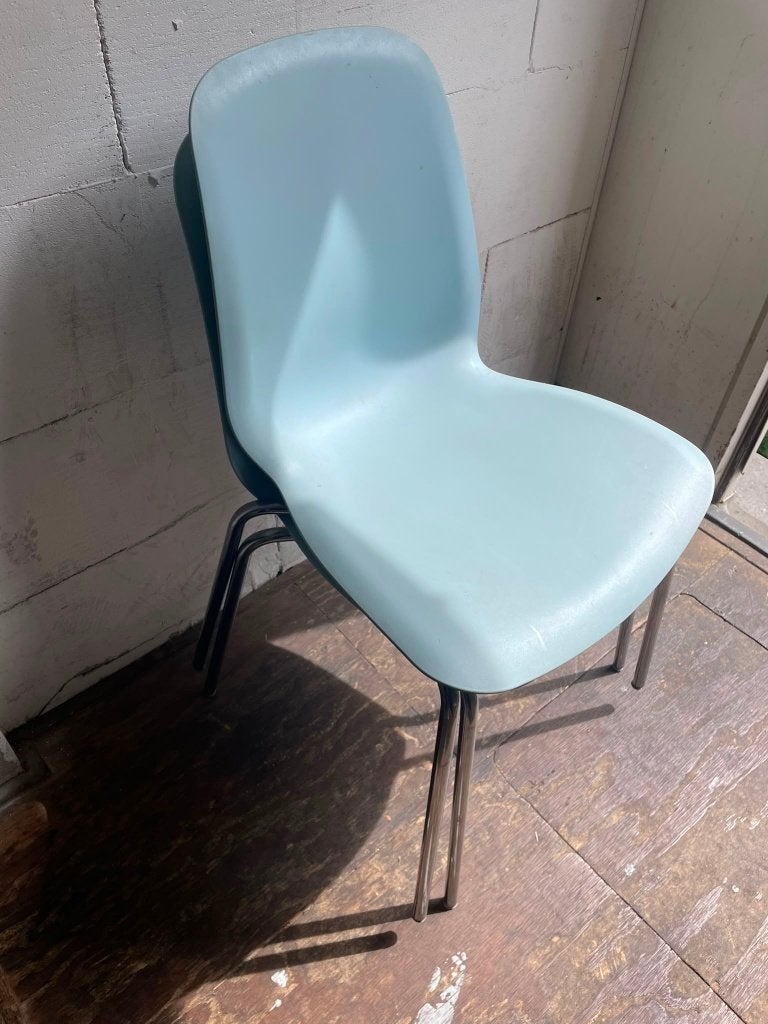 IKEA Leifarne stoelen 2 stuks, Huis en Inrichting, Stoelen, Ophalen, Gebruikt, Wit, Metaal