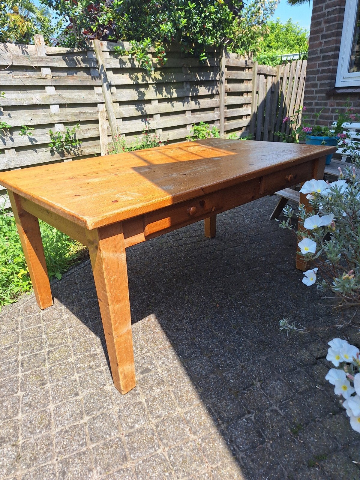 Stoere grenen tafel., Ophalen, Gebruikt