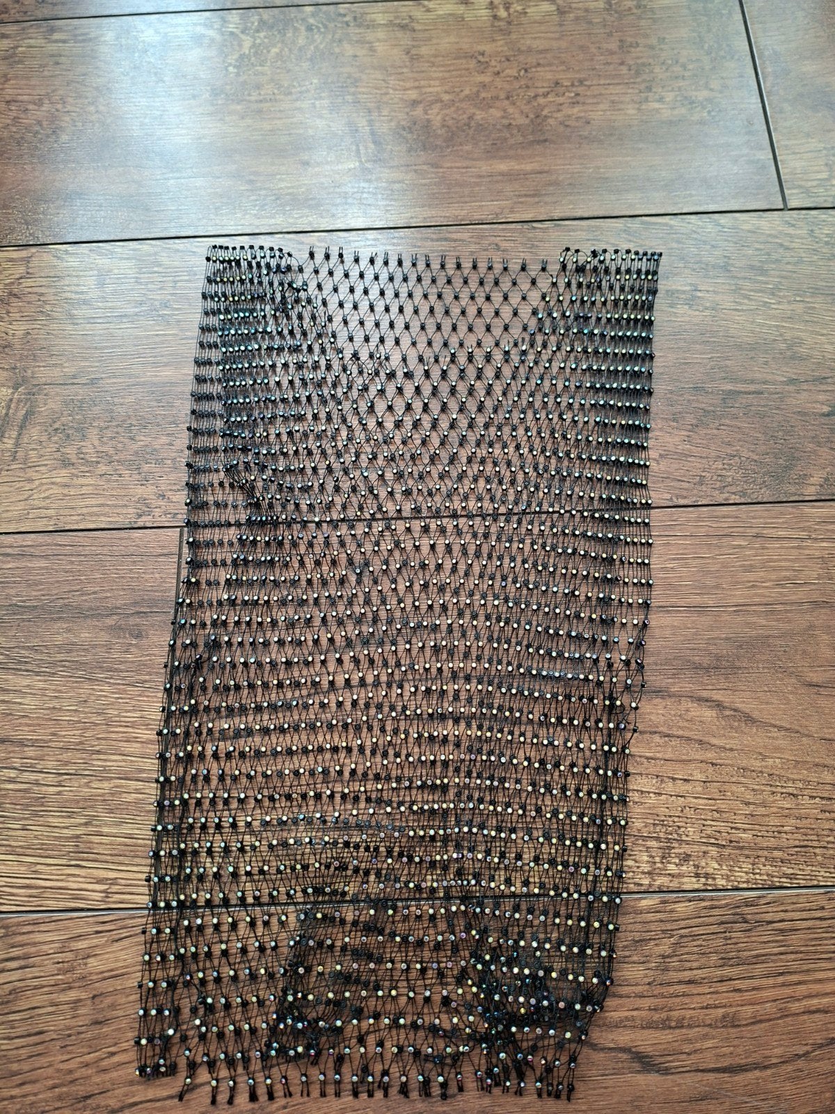 Zwart gaas met strass steentjes - Knutselmateriaal, Kleding | Dames, Ophalen of Verzenden, Nieuw, Maat 36 (S), Zonder mouw