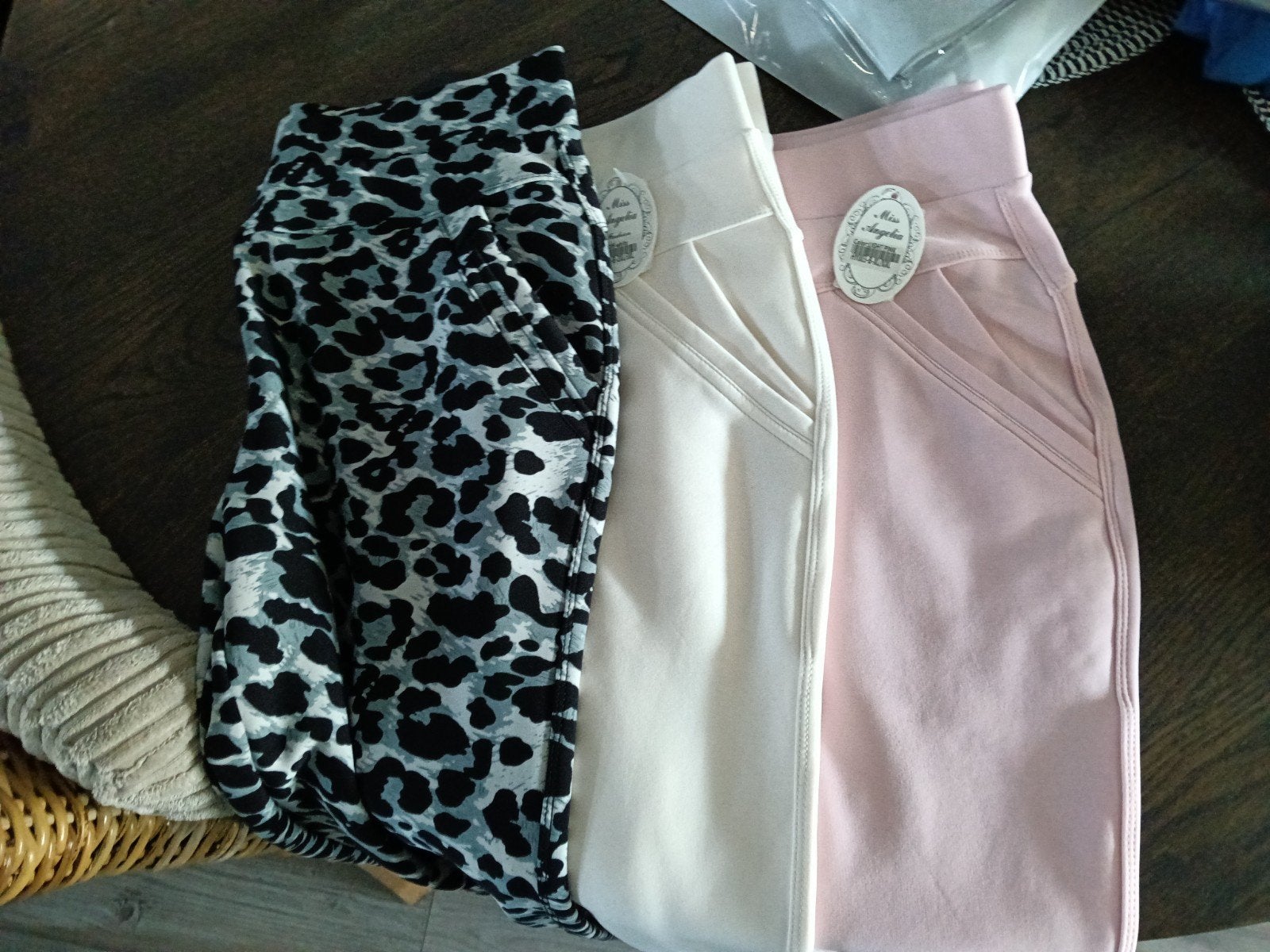 Nieuwe Miss Angelia Leggings - Roze, Wit & Panterprint, Kleding | Dames, Leggings, Maillots en Panty's, Legging, Miss Angelia