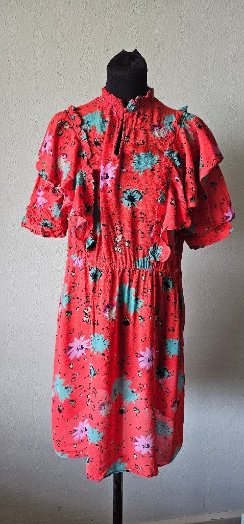 POM Amsterdam jurk met bloemenprint - Maat 40 (10425), Kleding | Dames, Maat 38/40 (M), POM Amsterdam, Ophalen of Verzenden, Gedragen