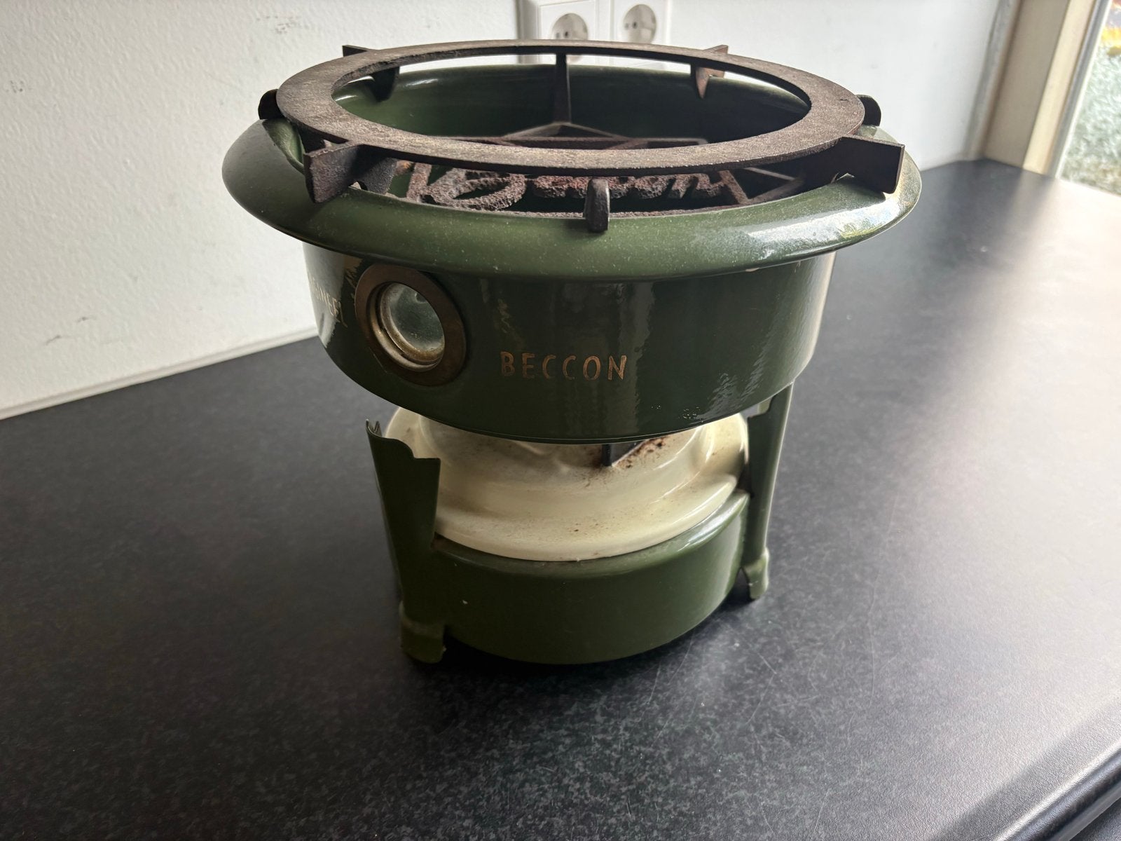 Vintage Beccom Petroleum Kooktoestel - Groen, Ophalen of Verzenden