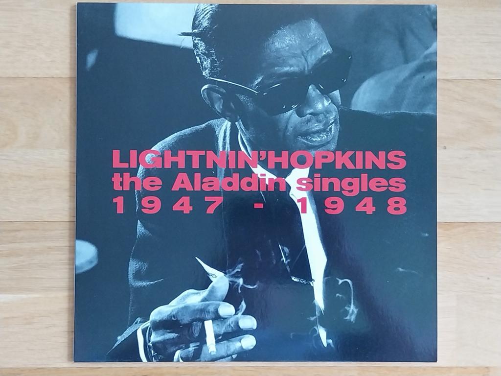 Lp - LIGHTNIN' HOPKINS  - the Aladdin singles 1947-1948, Ophalen of Verzenden, Zo goed als nieuw, Blues