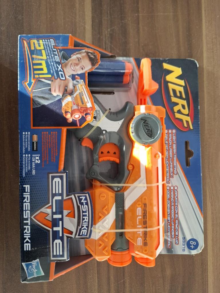 Nerf Firestrike, Ophalen, Nieuw