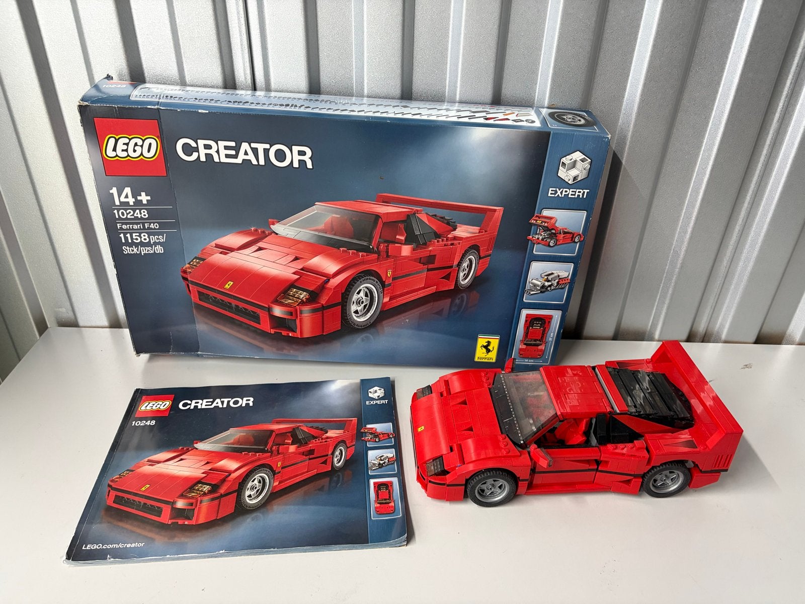 LEGO Creator Expert Ferrari F40 (10248) - Compleet, Ophalen of Verzenden, Zo goed als nieuw