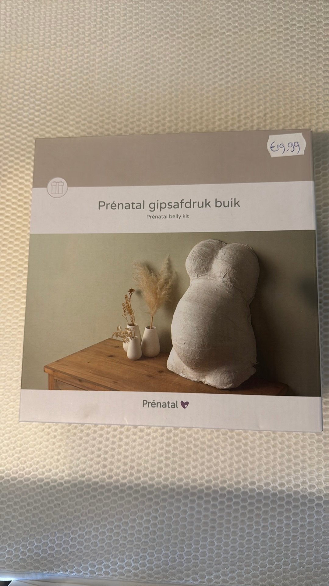 Gipsafdruk buik (prenatal), Ophalen, Zo goed als nieuw