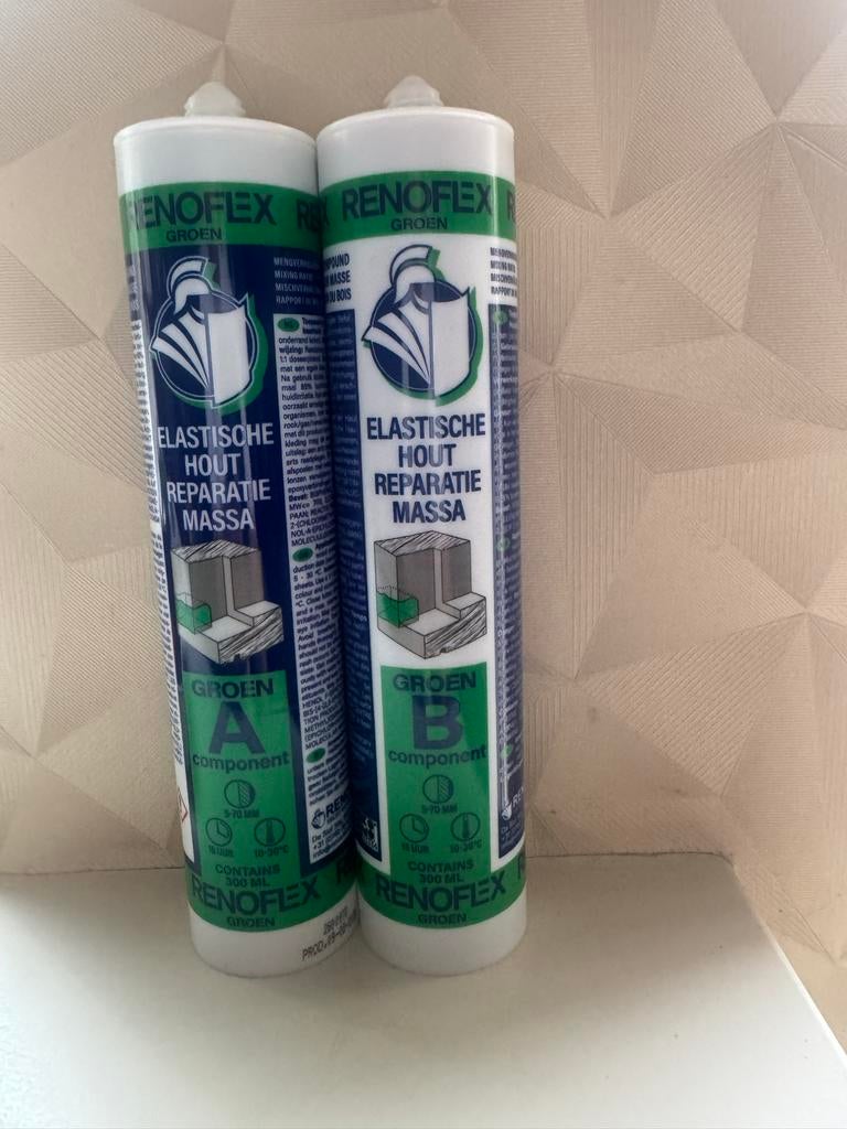Renoflex Houtrotpasta Renovatiepasta A+B 2x300ml, Ophalen of Verzenden, Nieuw, Overige typen
