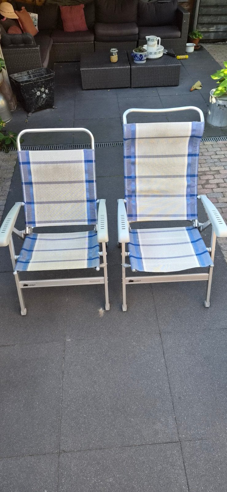 dukdalf camping stoelen alu, Ophalen, Campingstoel