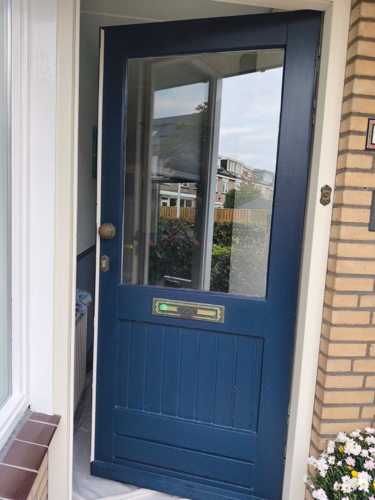 buitendeur - voordeur, Ophalen, Gebruikt, Buitendeur, 200 tot 215 cm