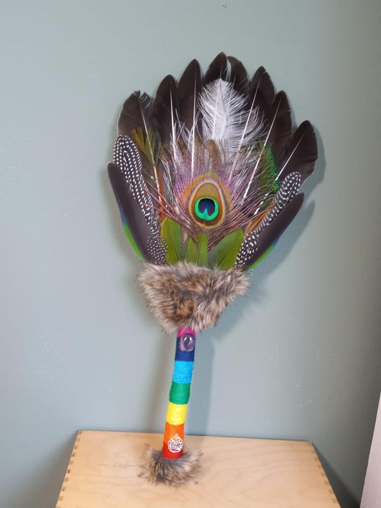 Smudge veren fan, healing stick chakra's, Ophalen of Verzenden