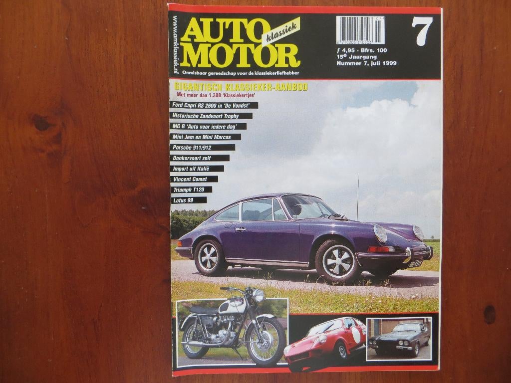 Auto Motor Klassiek 7 1999 Ford Capri RS 2600, MG B, Mini, Ophalen of Verzenden, Nieuw, Ford