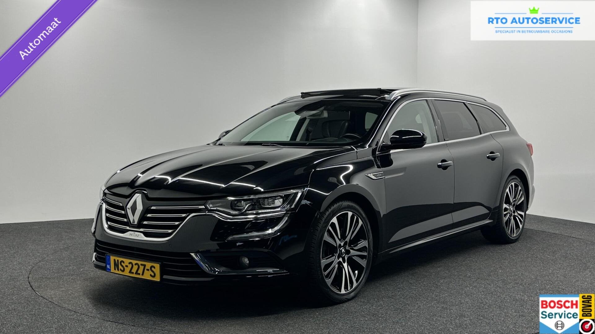 Renault Talisman Estate 1.6 TCe Initiale Paris LEER PANO TRE, 1618 cc, Gebruikt, 4 cilinders, Zwart