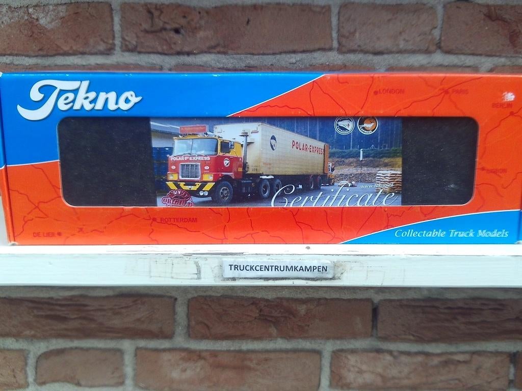 Tekno  Mack  F700  van  Habermacher / Polar  Expres, Hobby en Vrije tijd, Modelauto's | 1:50, Ophalen of Verzenden, Nieuw, Bus of Vrachtwagen