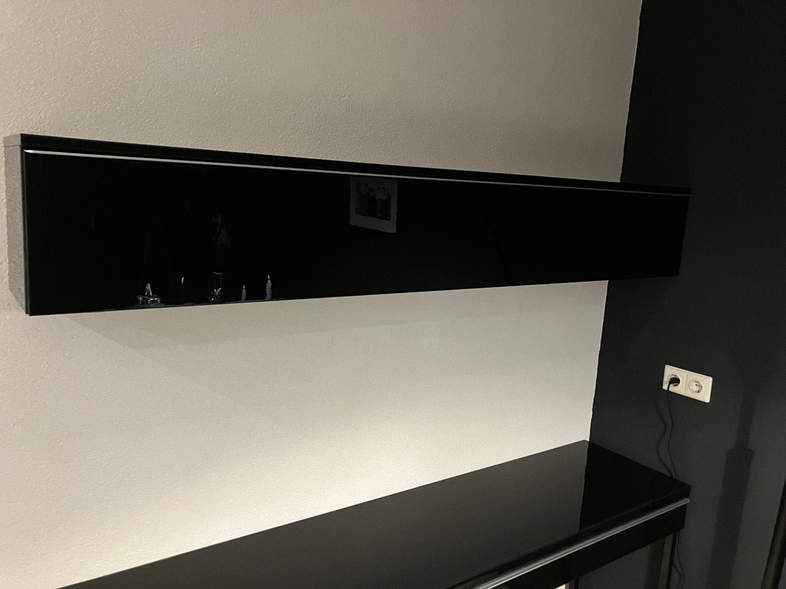 Ikea Besta Burs hoogglans zwart als nieuw, Ophalen, Overige materialen, 150 tot 200 cm, Zo goed als nieuw