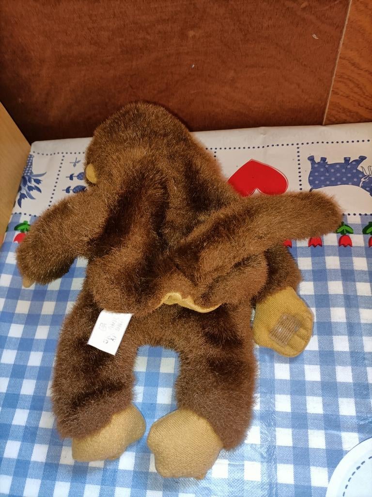 Vintage Aap chimpansee handpop Hosung my Trading, Ophalen of Verzenden, Zo goed als nieuw, Overige typen