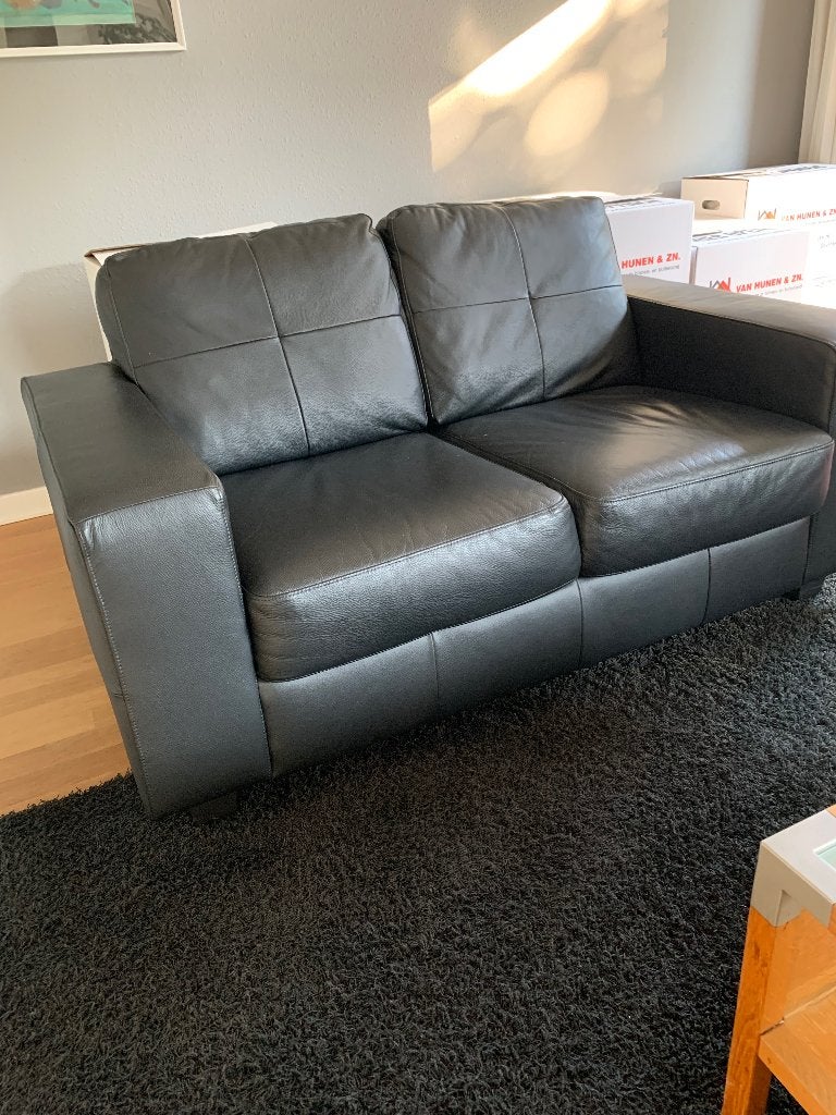 Tweezitsbank, Huis en Inrichting, Ophalen, Tweepersoons, Zo goed als nieuw, Rechte bank