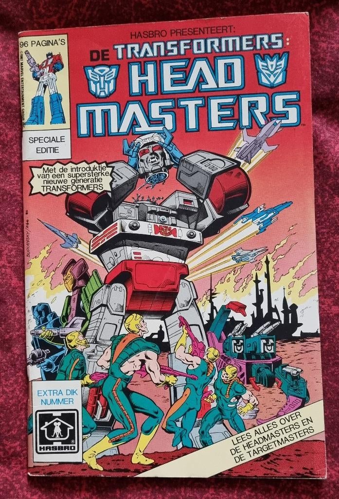 HASBRO | De TRANSFORMERS | Headmasters (Comic) | 1988, Boeken, Strips | Comics, Zo goed als nieuw, Eén comic, Amerika, Ophalen of Verzenden