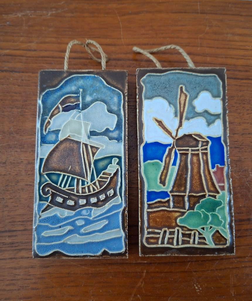 Westraven Utrecht cloisonné-tegels jaren 40 50, Verzamelen, Speldjes, Pins en Buttons, Zo goed als nieuw, Ophalen of Verzenden