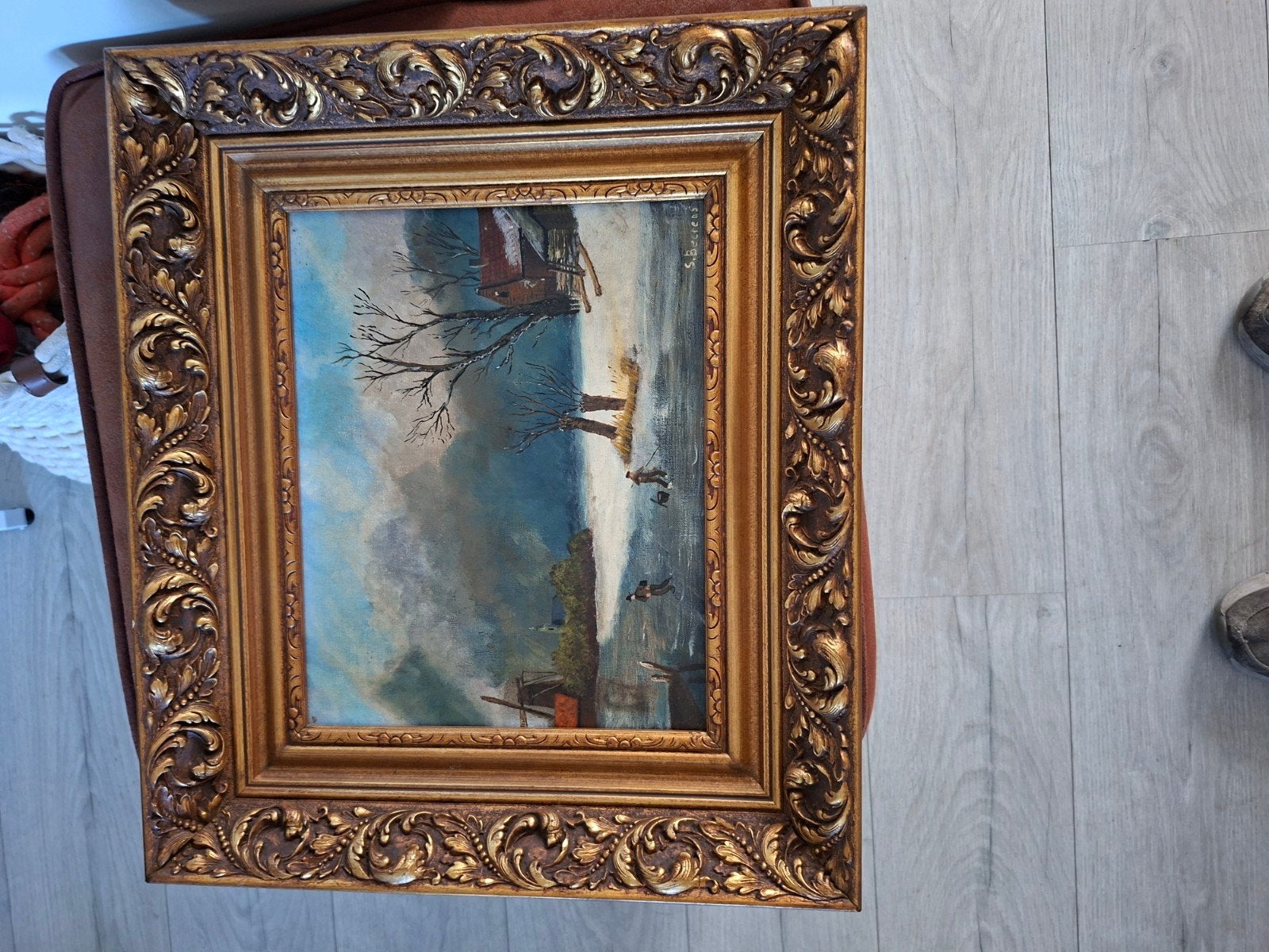 kunstwerk, Ophalen, Acrylverf, Overige ondergronden, Landschap
