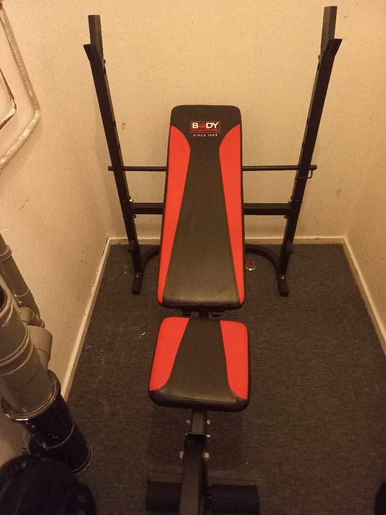 Fitnesbank met verstelbare hoogte, Sport en Fitness, Fitnessmaterialen, Ophalen, Zo goed als nieuw, Borst, Fitnessbank