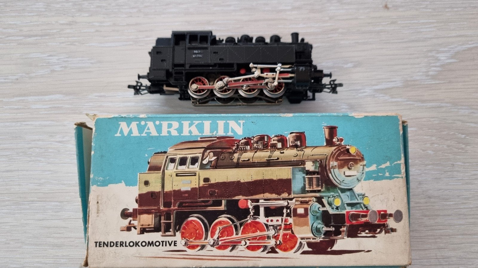 Märklin 3032 H0 Stoomlocomotief BR 81 van de DB, Wisselstroom, Gebruikt, Locomotief, Verzenden