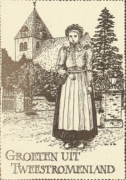GROET UIT TWEESTROMENLAND BATENBURG JAREN80 MOOI KAART KO625, Ophalen of Verzenden, 1960 tot 1980, Ongelopen, Overige thema's