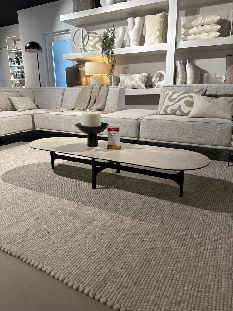 Salontafel Minot DYYK in Diamond Cream - Zo goed als nieuw, Huis en Inrichting, Ophalen, Overige materialen, 100 tot 150 cm, 50 tot 100 cm