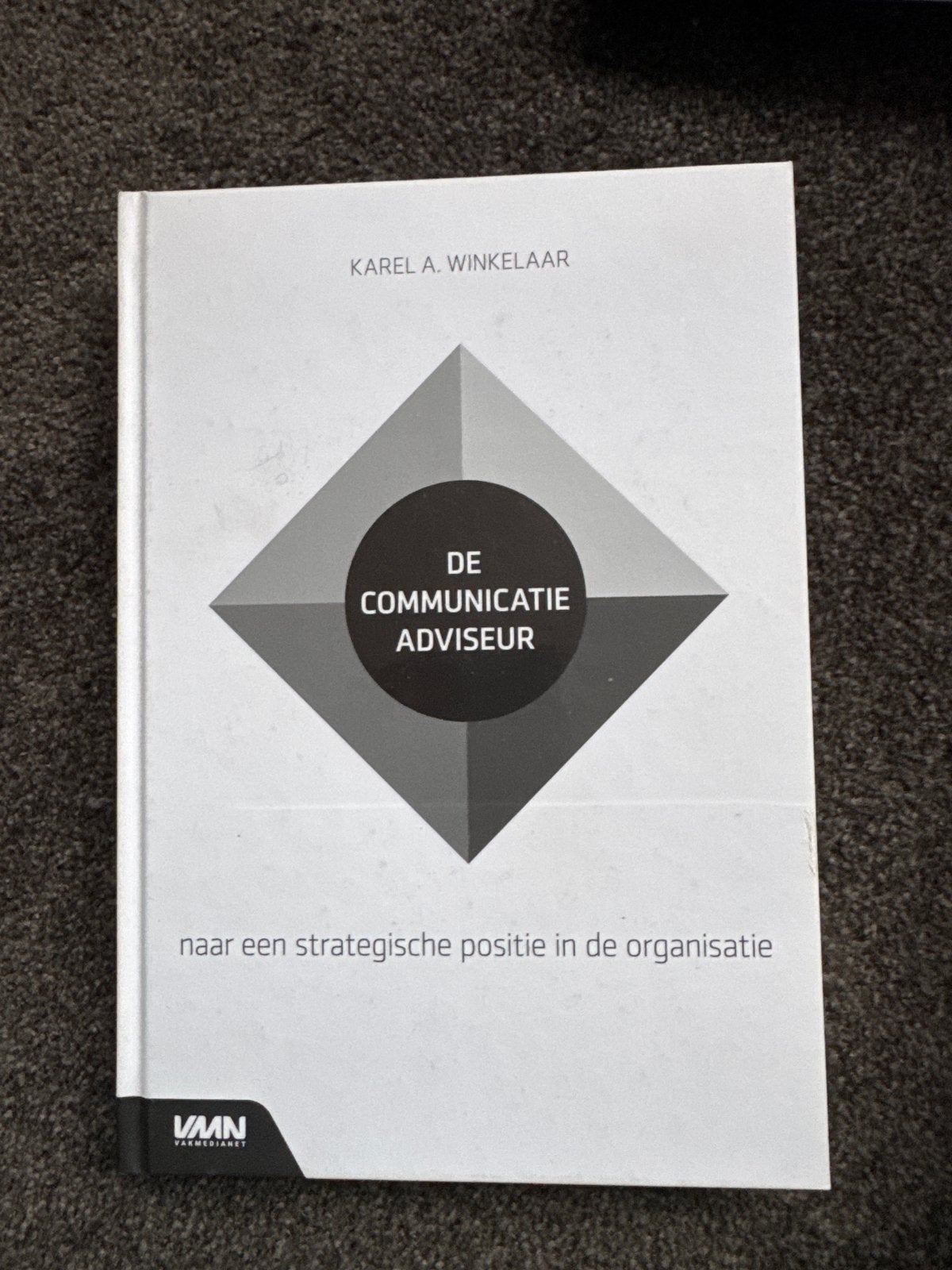 De Communicatie Adviseur - Karel A. Winkelaar, Ophalen of Verzenden, Zo goed als nieuw, Management
