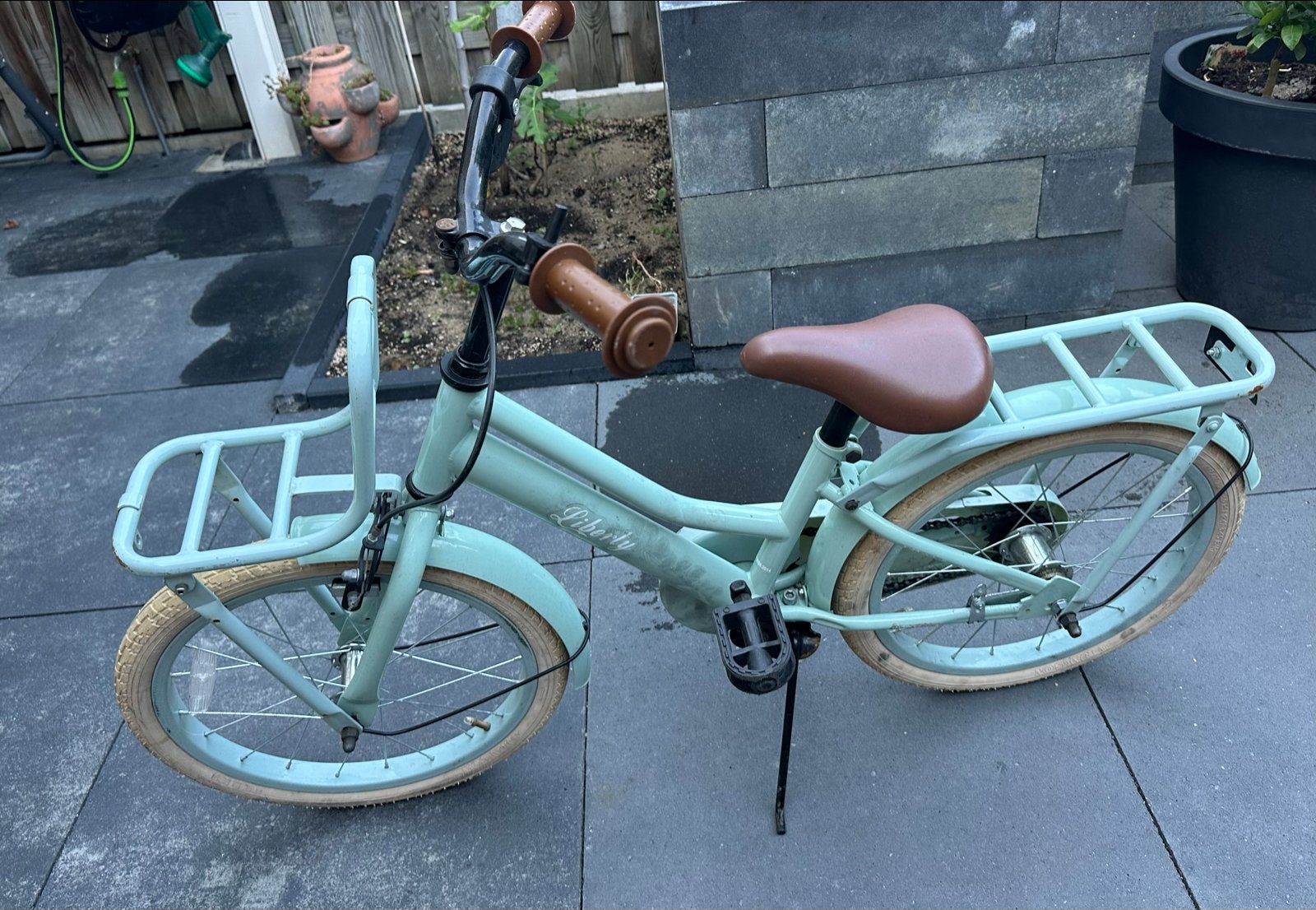Liberty kinderfiets - Mintgroen - 20 inch, Fietsen en Brommers, Fietsen | Kinderfietsjes, Ophalen, Gebruikt, Terugtraprem, 20 inch of meer