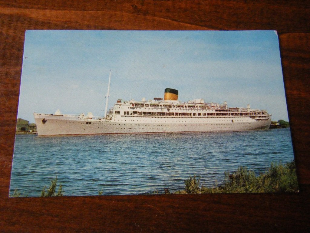 T42 - Schip - m.s. Oranje - Mooi/Oud - 3, Verzamelen, Ophalen of Verzenden, Gebruikt, Kaart, Foto of Prent