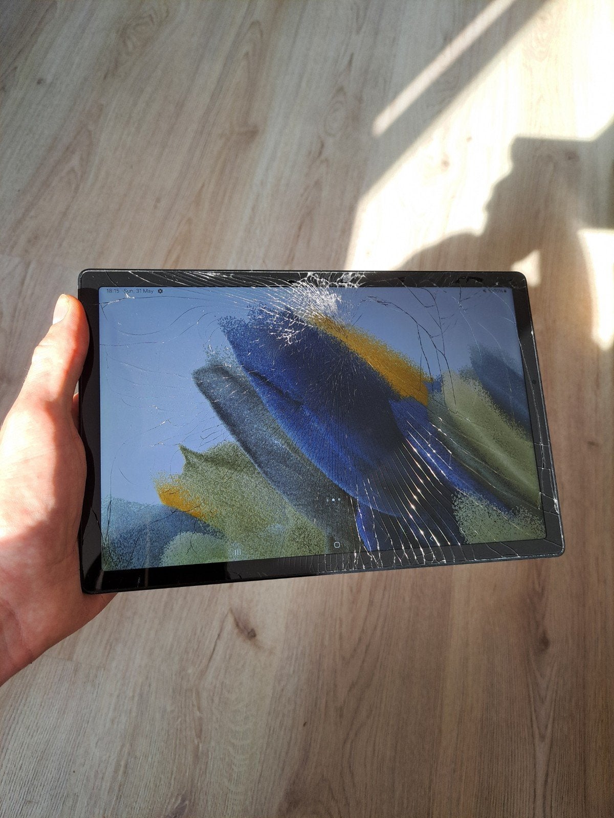 Samsung Galaxy Tab A8 2021 - gebarsten maar functioneel, Computers en Software, Android Tablets, Gebruikt, Wi-Fi, 10 inch, 32 GB
