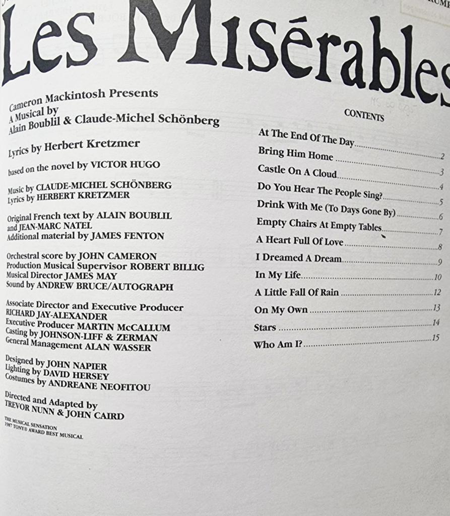 Les Misérables Trompet Bladmuziek - Div25, Gebruikt, Verzenden, Thema, Trompet