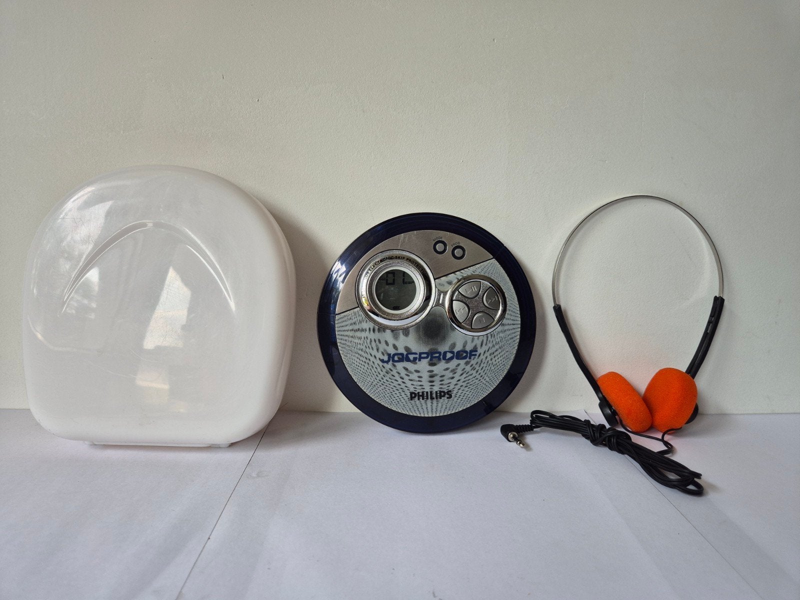 Philips Jogproof CD-speler - Discman + Hoofdtelefoon + Case, Ophalen of Verzenden, Zo goed als nieuw, Philips, Draagbaar