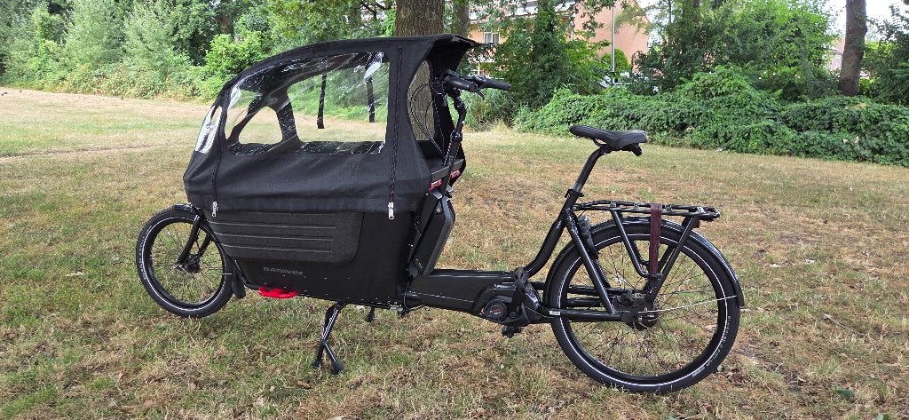 Batavus Fier 2 (accu van nov 2023) inclusief 2 regenhoezen, Elektrisch, Zo goed als nieuw, 2 kinderen, Schijfrem